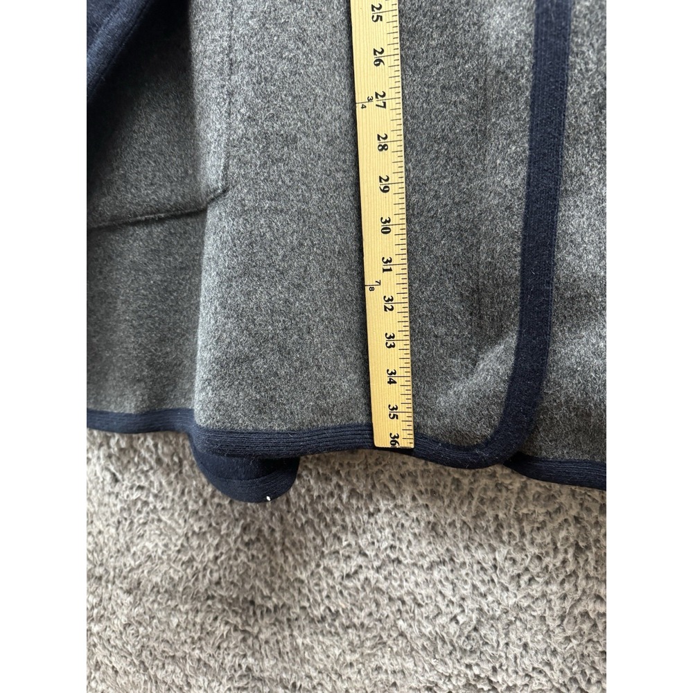 Revolve Joie Kenzie Cape Jacket Oversized Blue Gray Wool Cashmere Blend M/L $598 - Picture 8 of 10